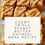 Triple Peanut Butter Oatmeal Bars Recipe