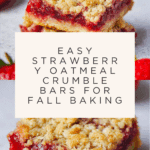 Strawberry Oatmeal Crumble Bars Recipe