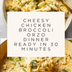 Cheesy Chicken Broccoli Orzo Recipe