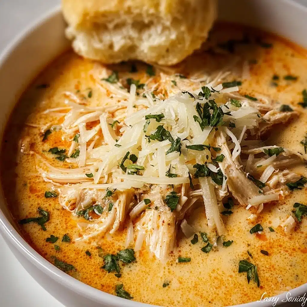 Crock Pot Creamy Chicken Parmesan Soup Recipe