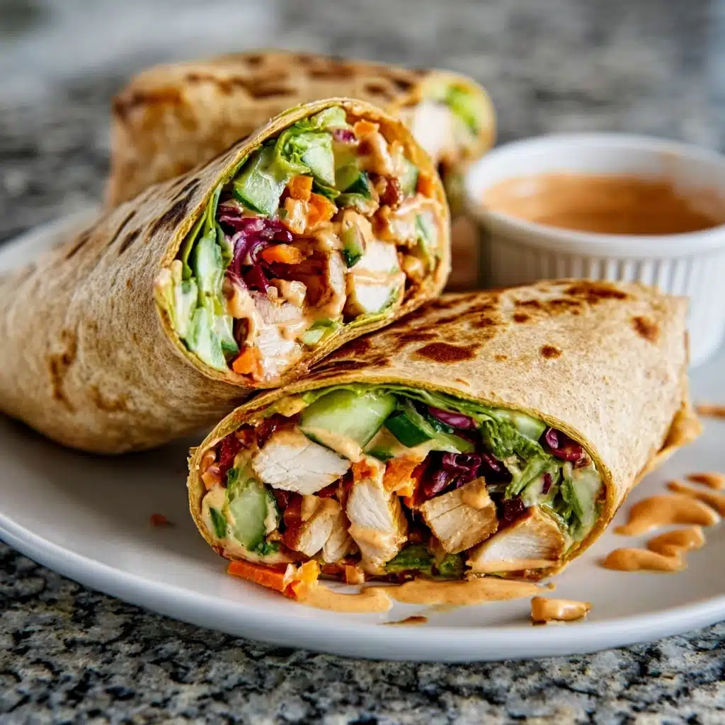 Thai Peanut Chicken Wraps Recipe
