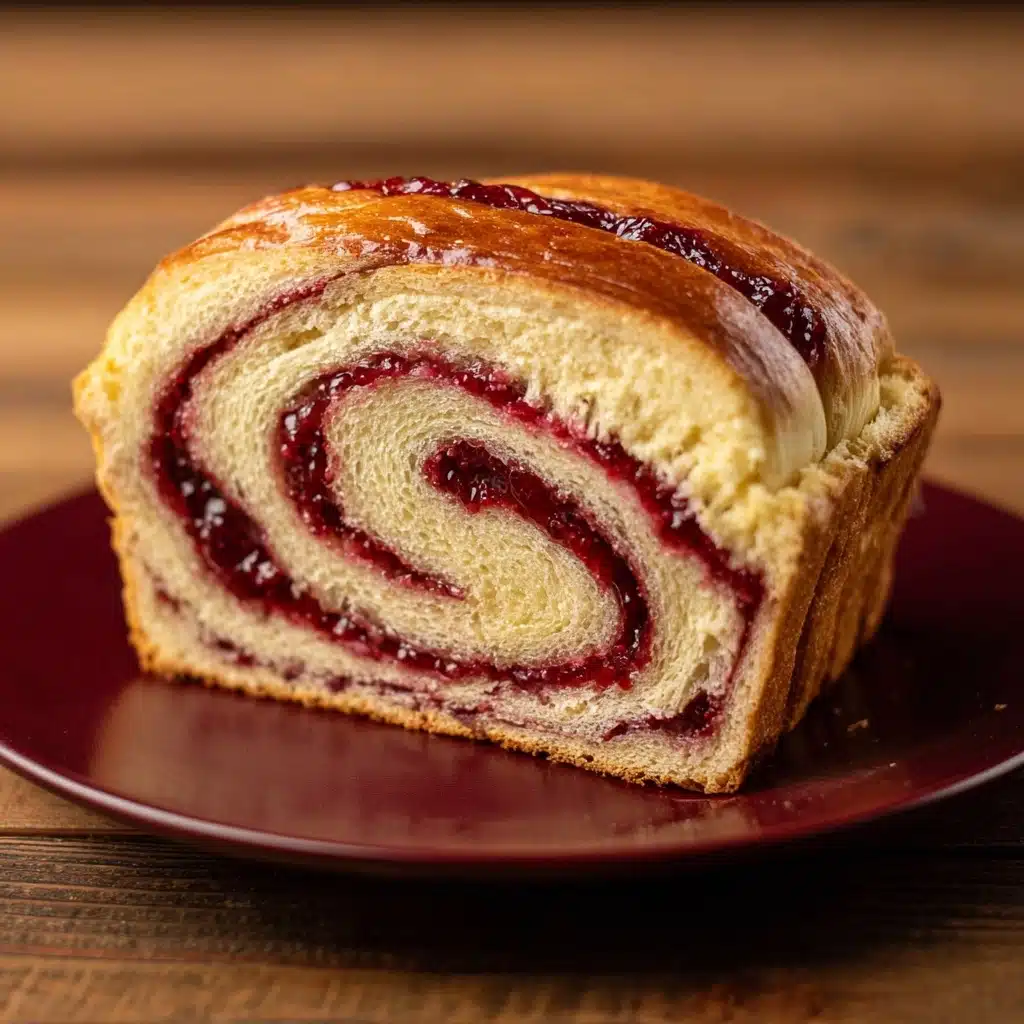 Raspberry Swirl Brioche Loaf Recipe - Recipe Image