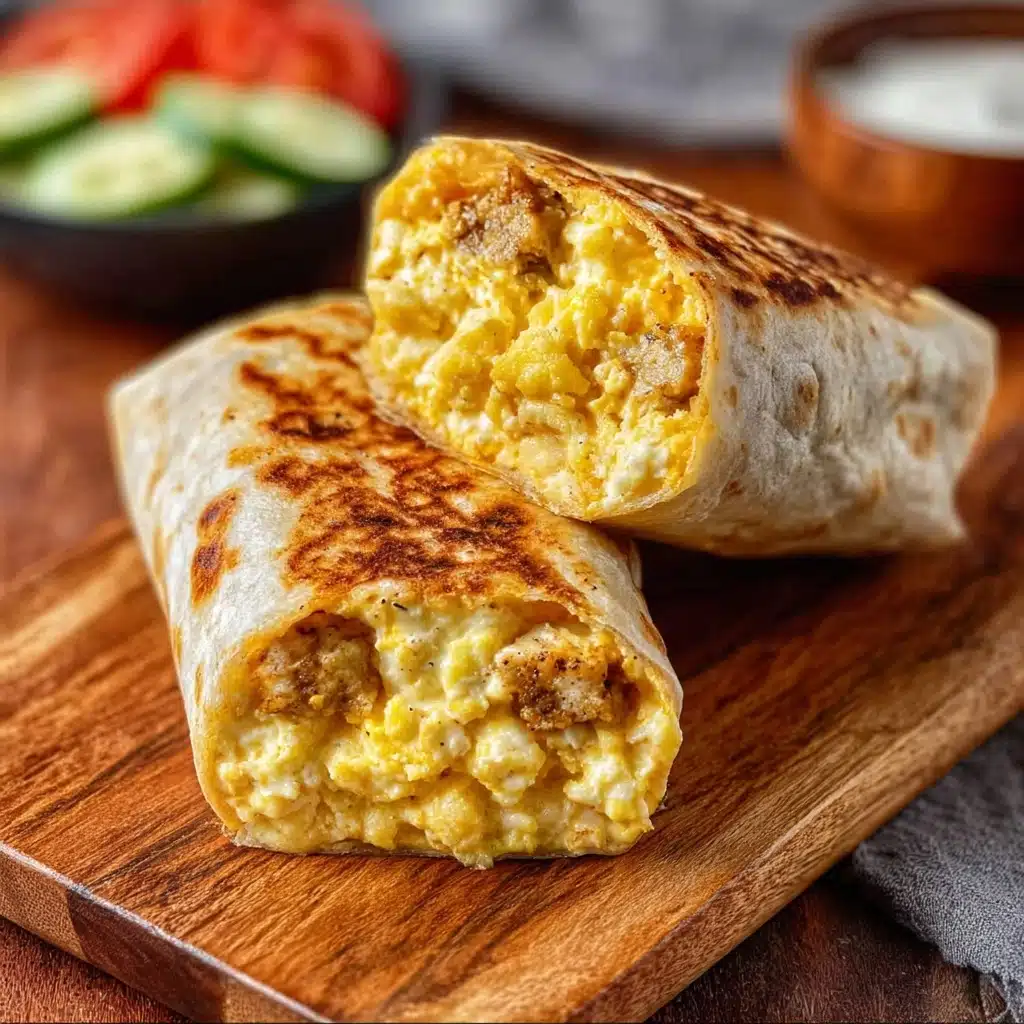 Cheesy Garlic Chicken Wraps Recipe