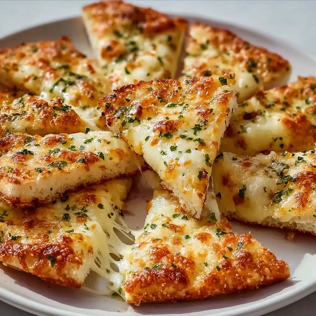 Air Fryer Cheesy Tortilla Garlic Bread Recipe - Recipe Image