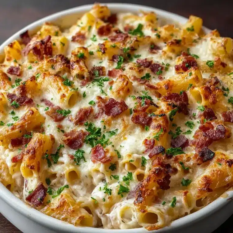 Creamy Chicken Bacon Ranch Pasta Bake Recipe