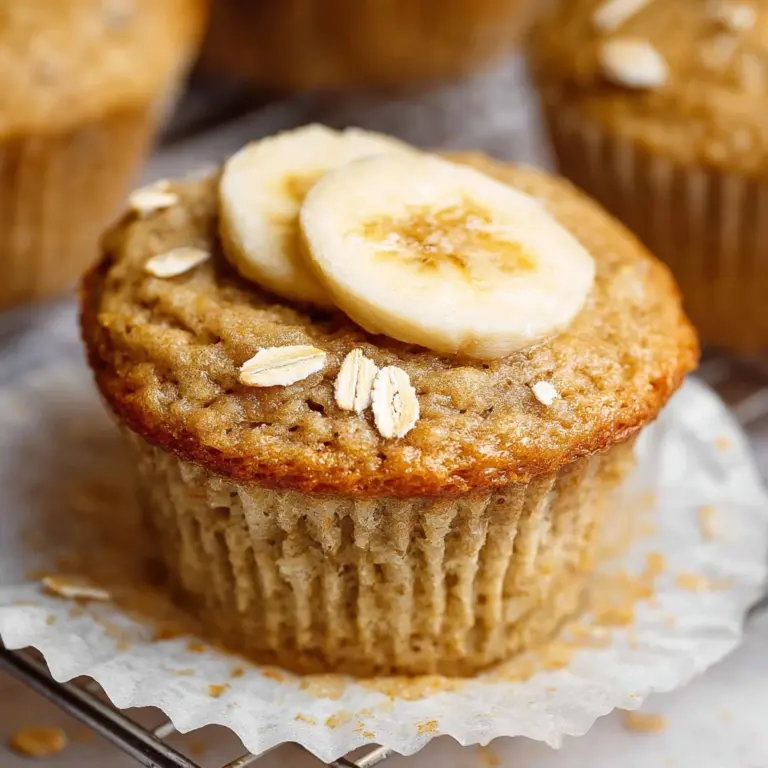 Healthy Banana Oatmeal Muffins Recipe