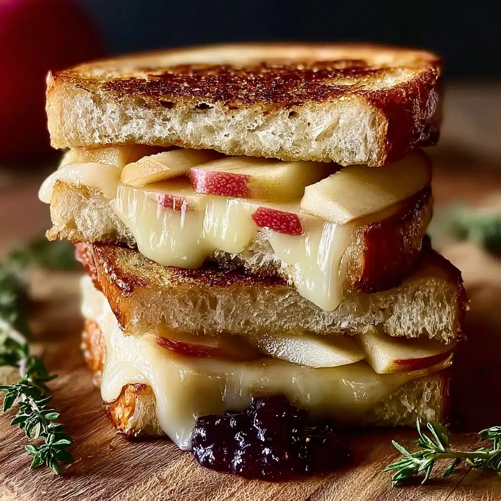 Irresistible Apple and Cranberry Grilled Cheese Delight Recipe - Recipe Image