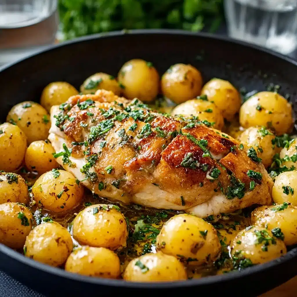 Creamy Garlic Chicken Gnocchi Skillet Recipe