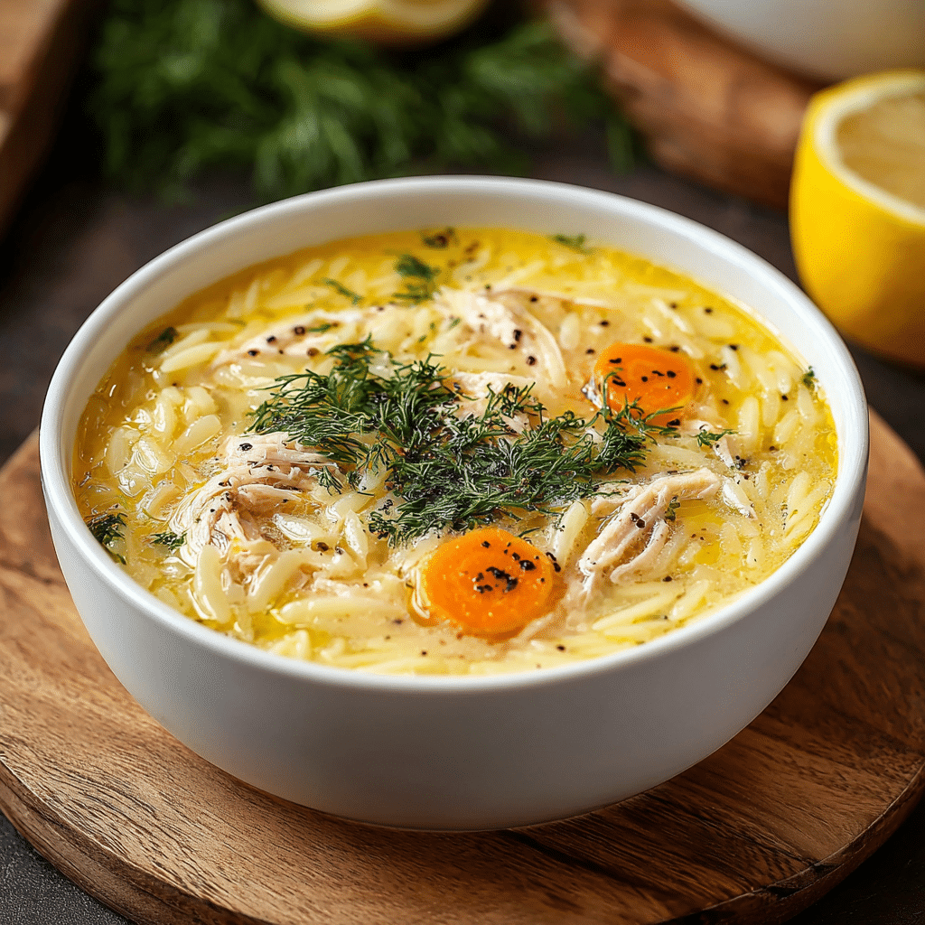 Greek Lemon Chicken Soup Recipe - Recipe Image