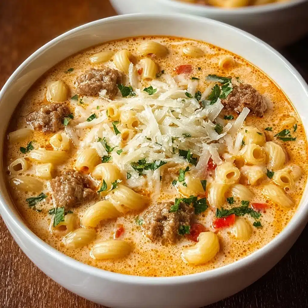 Parmesan Italian Sausage Ditalini Soup Recipe - Recipe Image