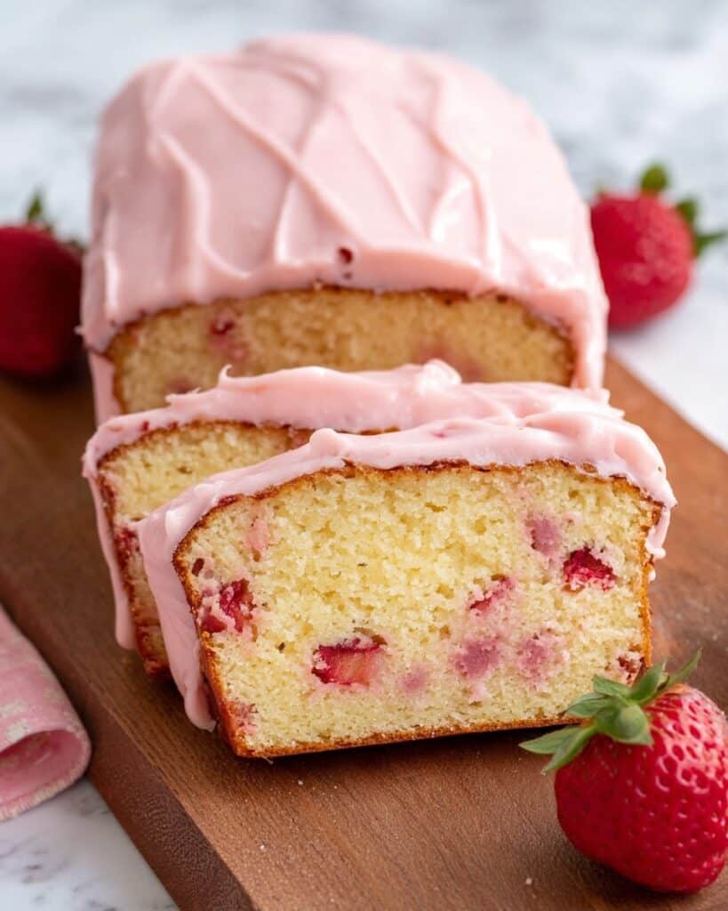 Strawberry Pound Cake With Fresh Strawberry Glaze Recipe
