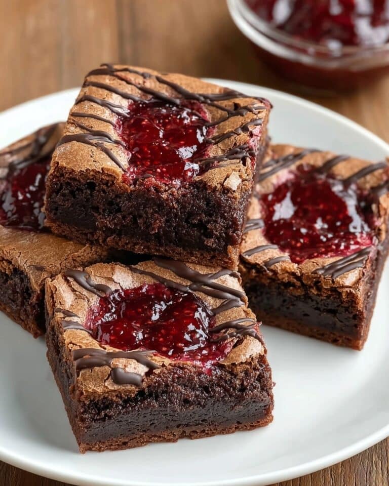 Decadent Raspberry Swirl Brownies Recipe