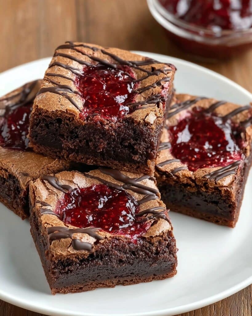 Decadent Raspberry Swirl Brownies Recipe