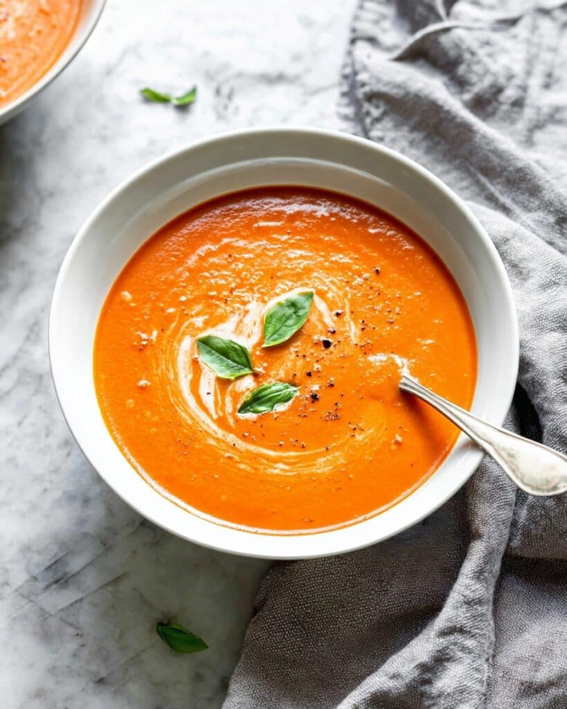 Easy Homemade Roasted Tomato Soup Recipe