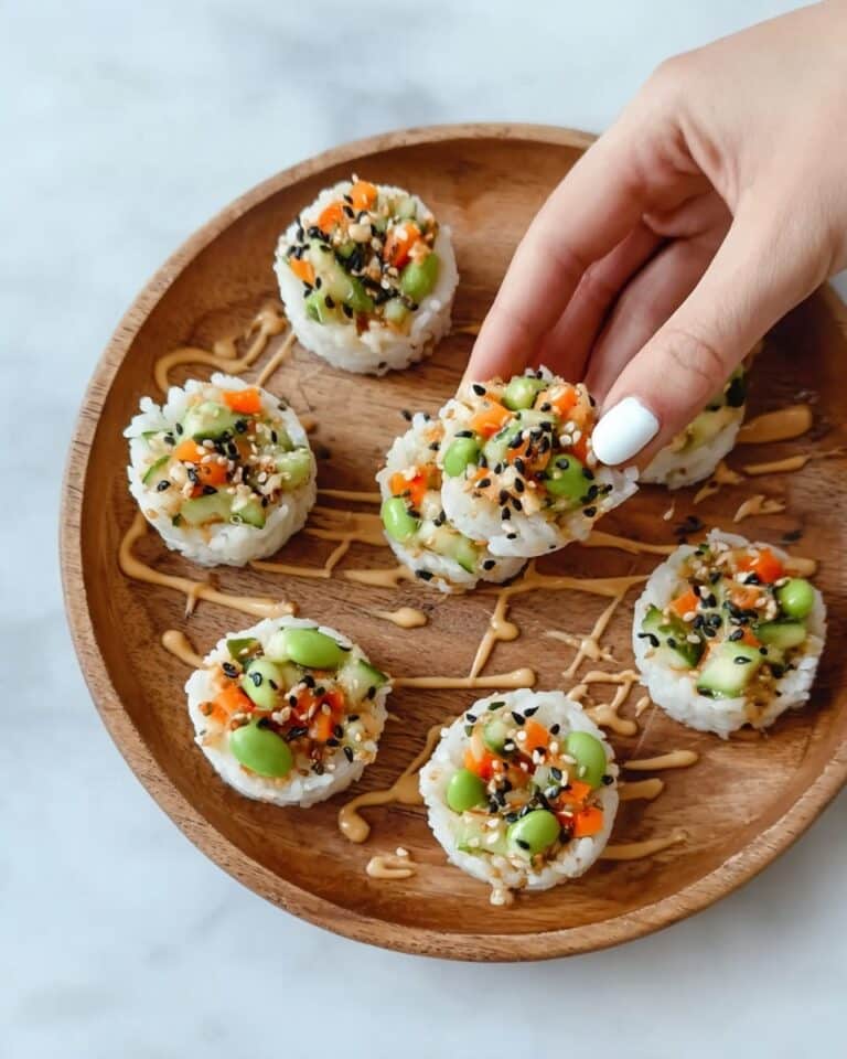 Sushi Cups with Spicy Mayo and Veggie Fillings Recipe