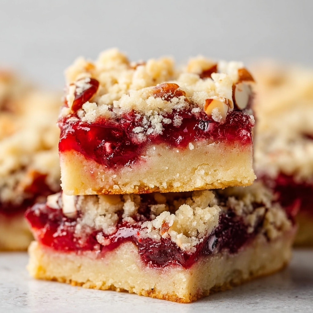 Almond Cherry Pie Bars Recipe