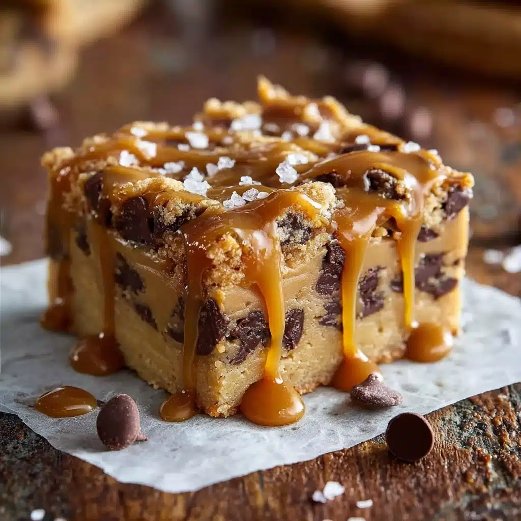 aramel Toffee Chocolate Chip Cookie Bars Recipe - Recipe Image