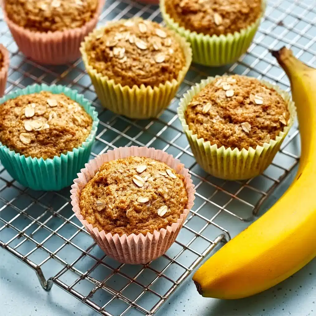 Healthy Banana Oatmeal Muffins Recipe - Recipe Image