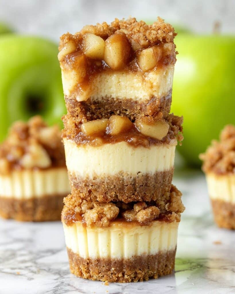 Apple Crisp Mini Cheesecakes Recipe