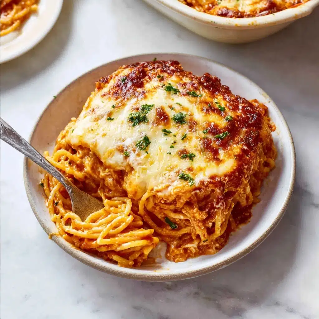 Creamy Southern Spaghetti Bake Recipe
