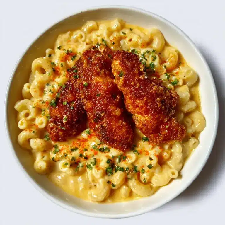 Hot Honey Chicken Tenders with Baked Mac and Cheese Recipe
