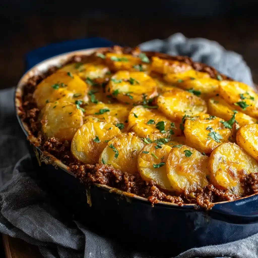 Cheesy Ground Beef and Potatoes 
 - Recipe Image