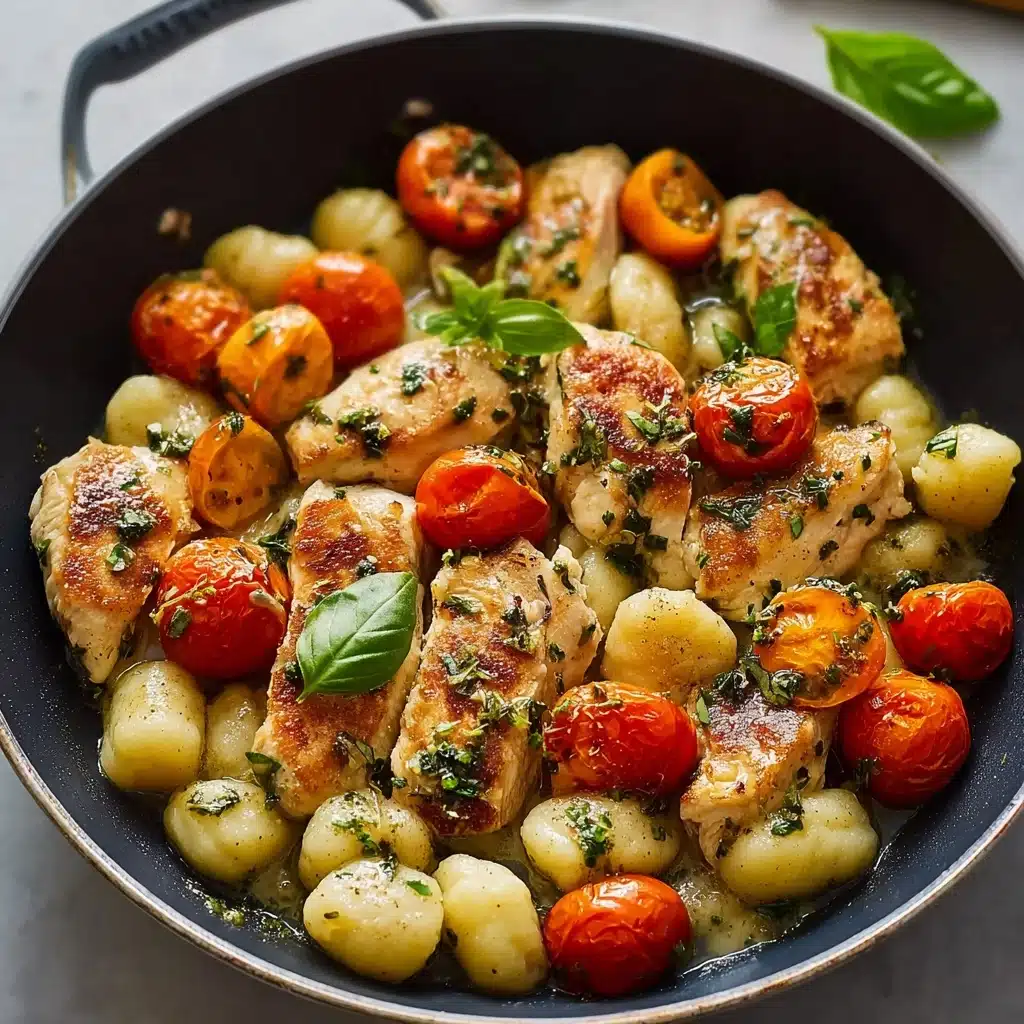 Creamy Garlic Chicken Gnocchi Skillet Recipe - Recipe Image