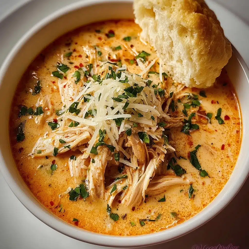 Crock Pot Creamy Chicken Parmesan Soup Recipe - Recipe Image