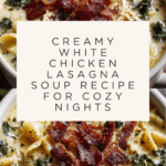 Creamy White Chicken Lasagna Soup Recipe