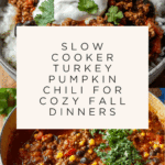 Crockpot Turkey & Pumpkin Chili Recipe