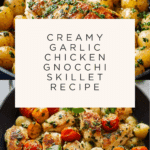 Creamy Garlic Chicken Gnocchi Skillet Recipe