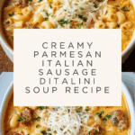 Parmesan Italian Sausage Ditalini Soup Recipe