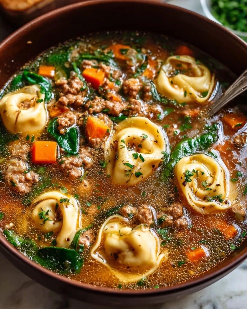 Autumn Tortellini Soup with Sausage Recipe
