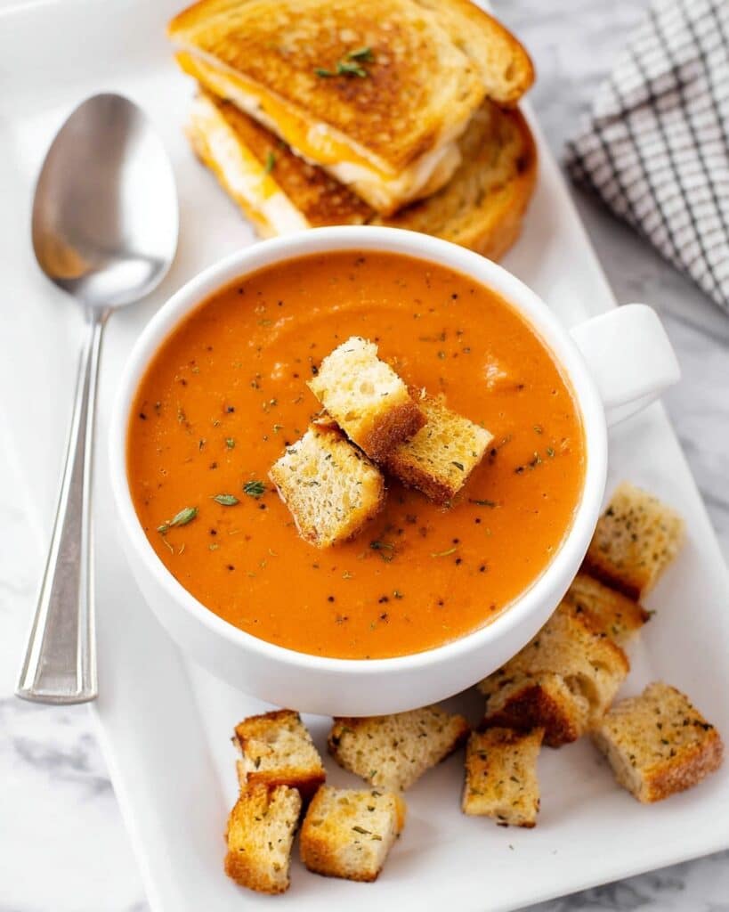 Roasted Tomato Basil Soup Recipe