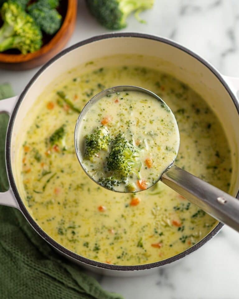 High Protein Broccoli Cheddar Soup Recipe
