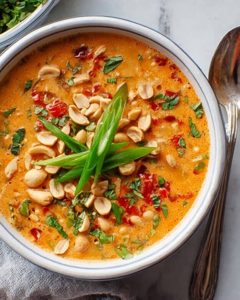 Vegetarian Thai Peanut Soup Recipe