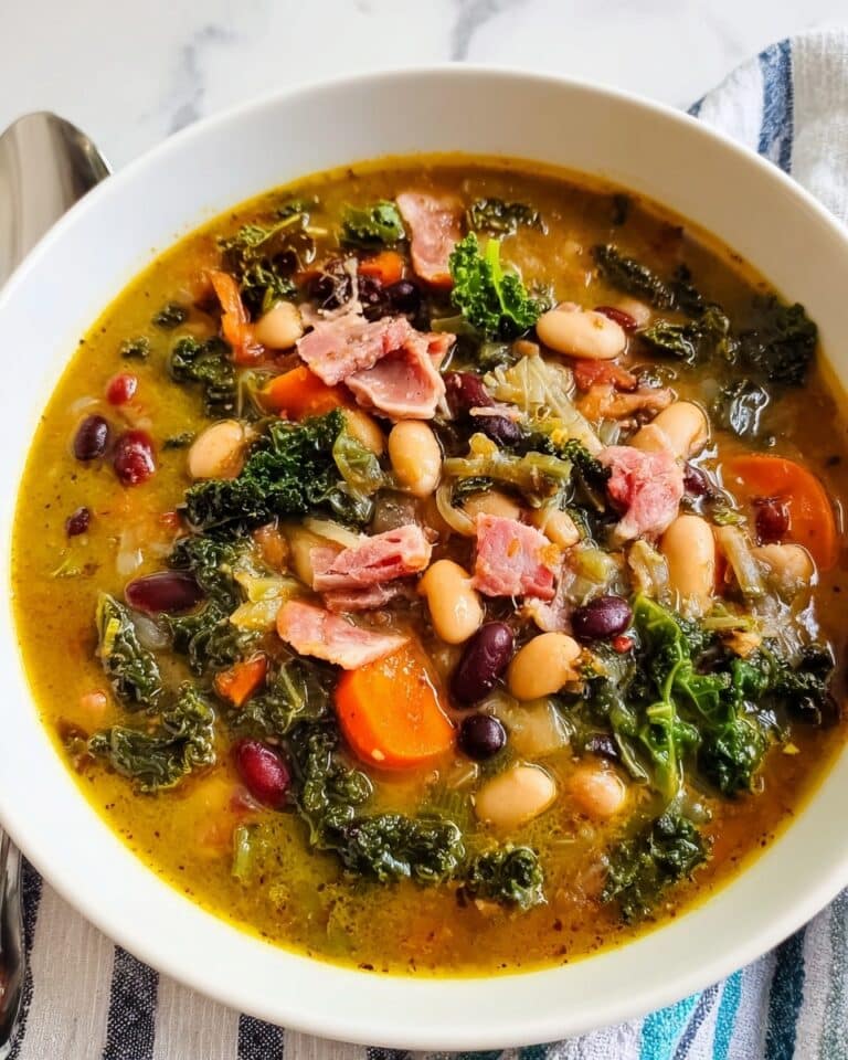 Slow Cooker 15 Bean Soup with Kale Recipe