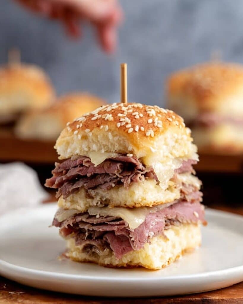 Oven Baked French Dip Sliders Recipe