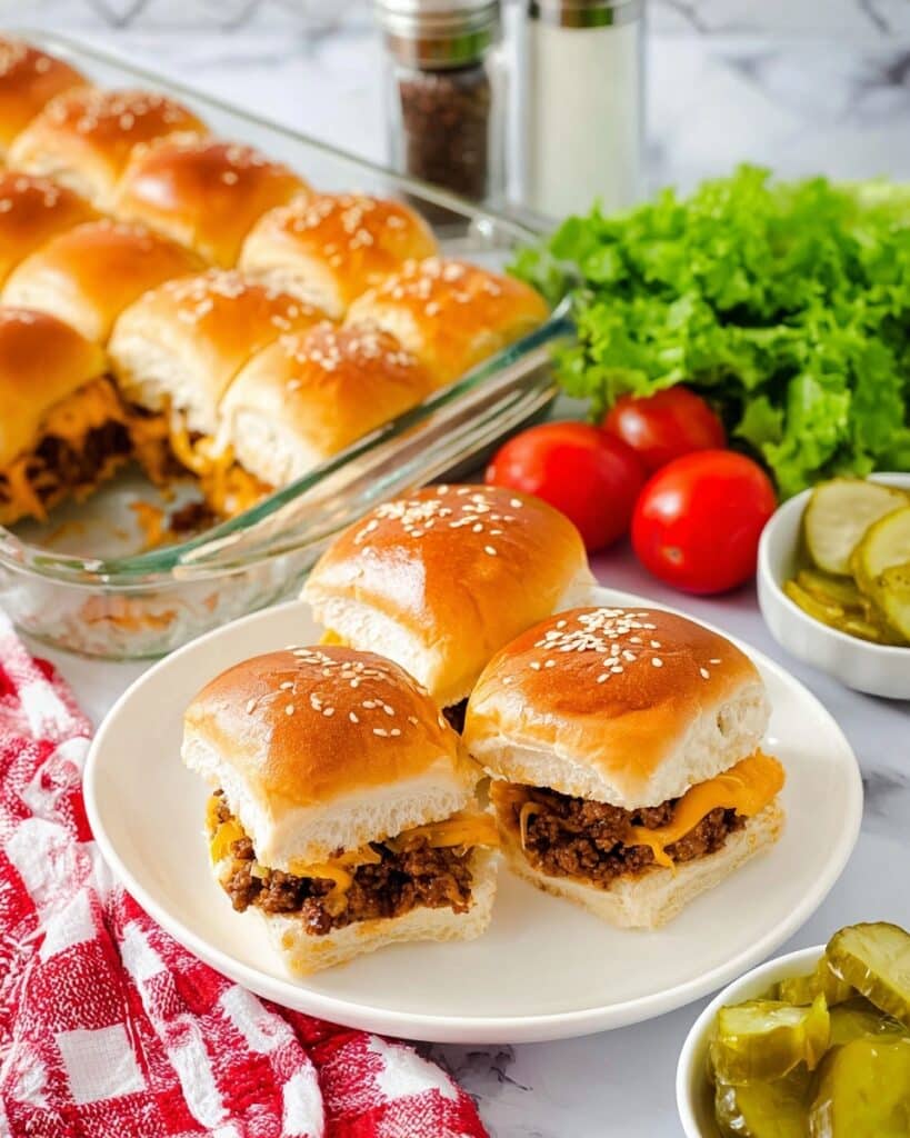Best Cheeseburger Sliders with Hawaiian Rolls Recipe