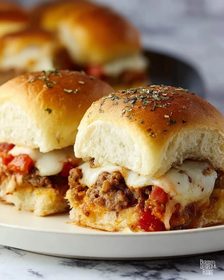 Sausage and Peppers Hawaiian Roll Sliders Recipe