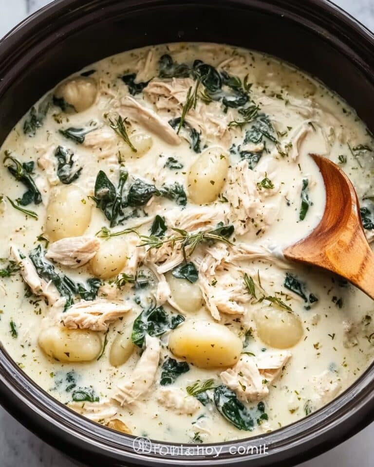 Slow Cooker Creamy Chicken Gnocchi Soup Recipe