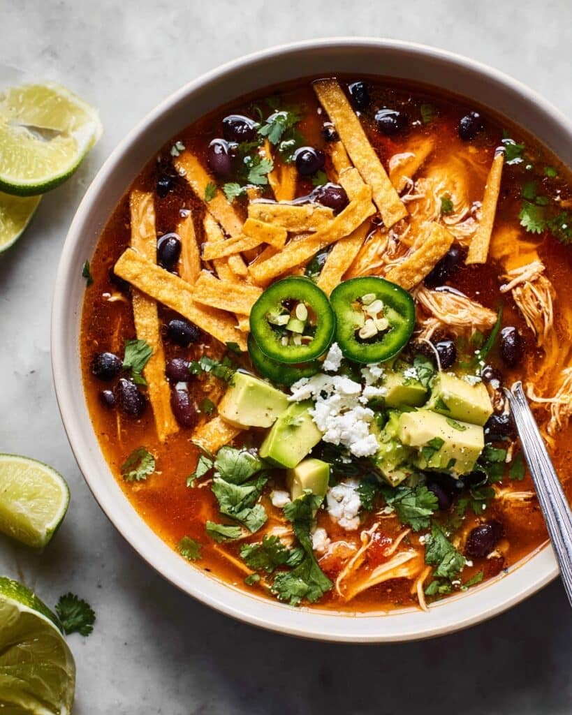 Slow Cooker Chicken Tortilla Soup Recipe