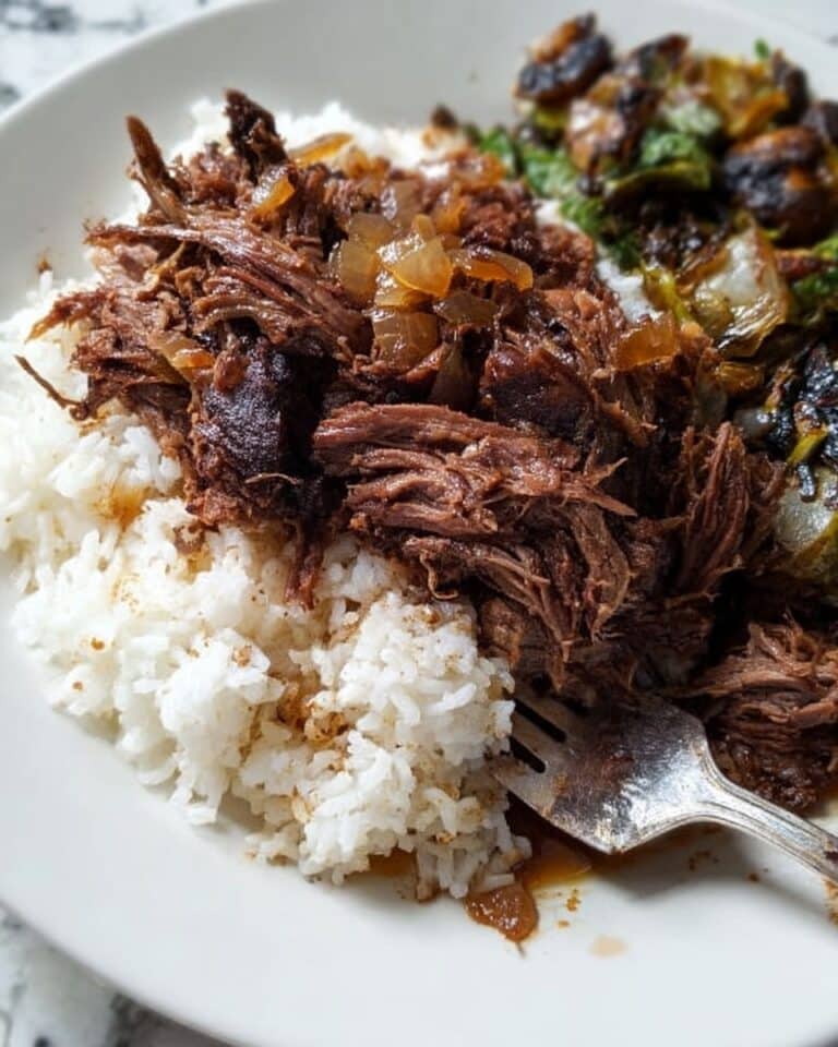 Super Simple Slow Cooker Fall Apart Roast Beef Recipe