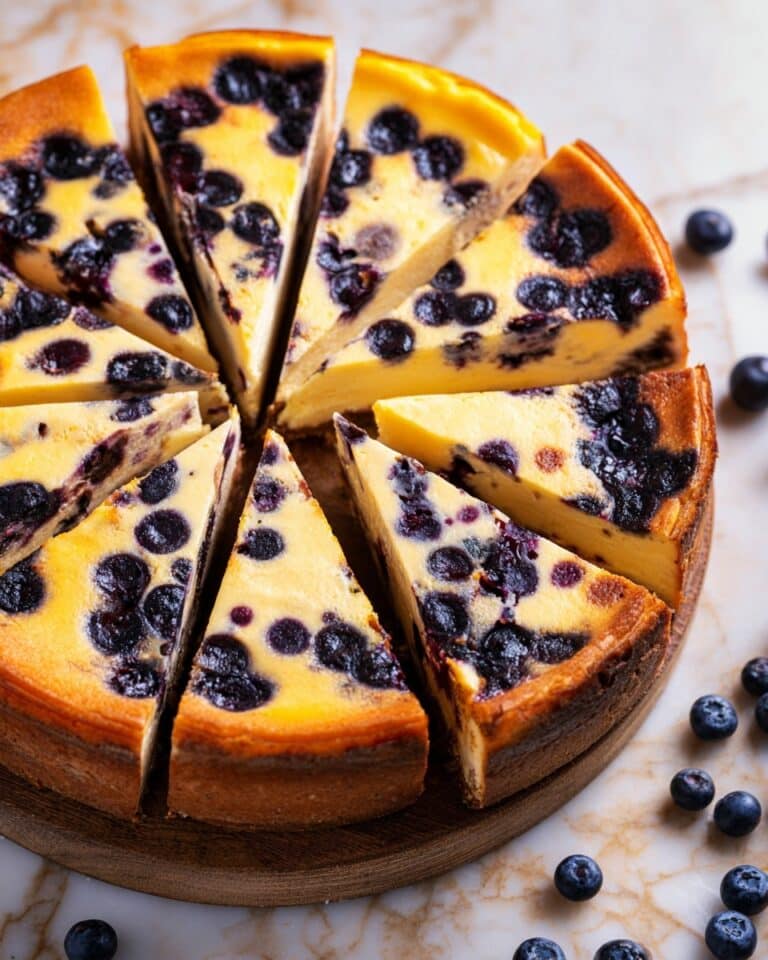 Flourless Protein Cake with Blueberries Recipe