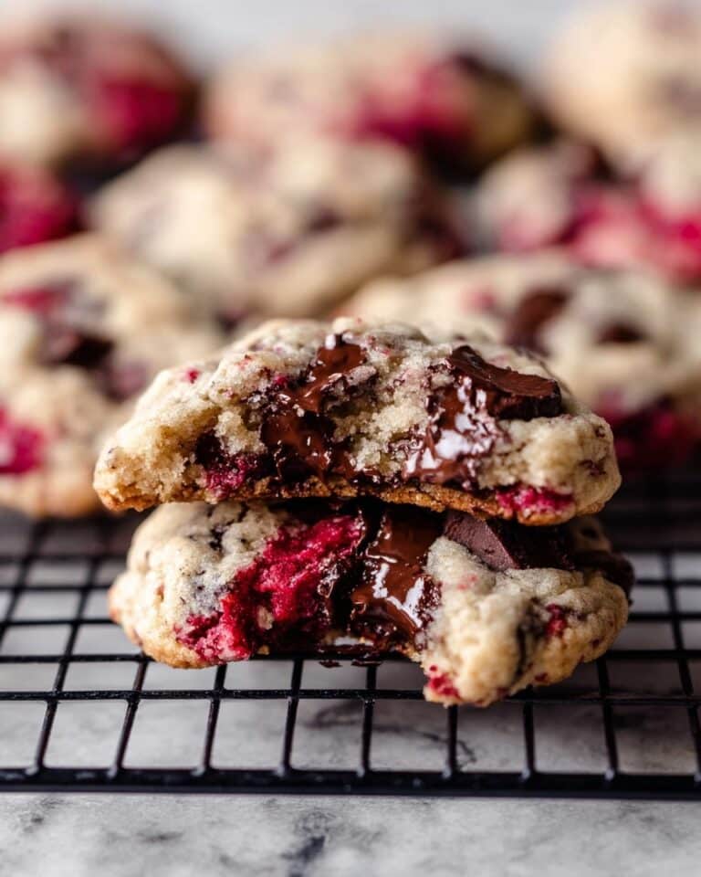 Raspberry Chocolate Chunk Cookies Recipe