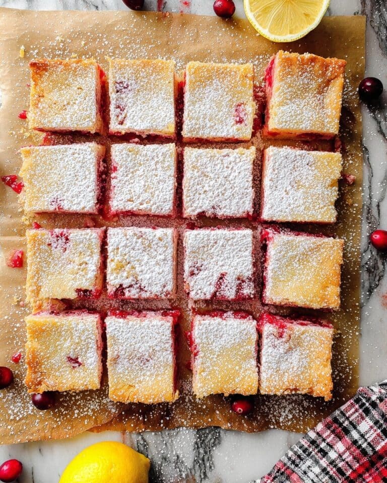 Cranberry Lemon Bars Recipe