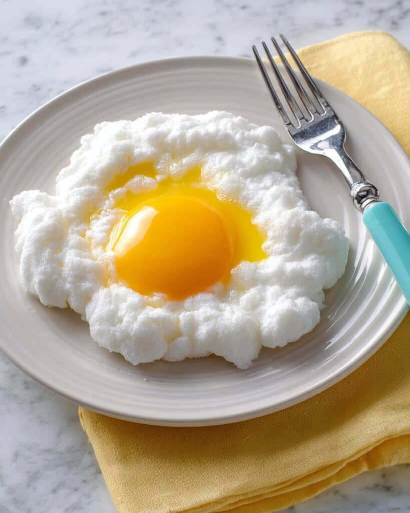 Cloud Eggs with Cheddar Cheese Recipe