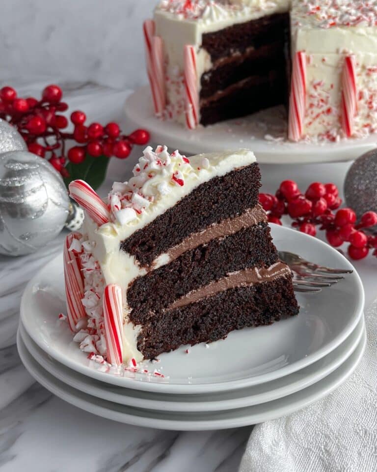 Moist Peppermint Fudge Cake Recipe