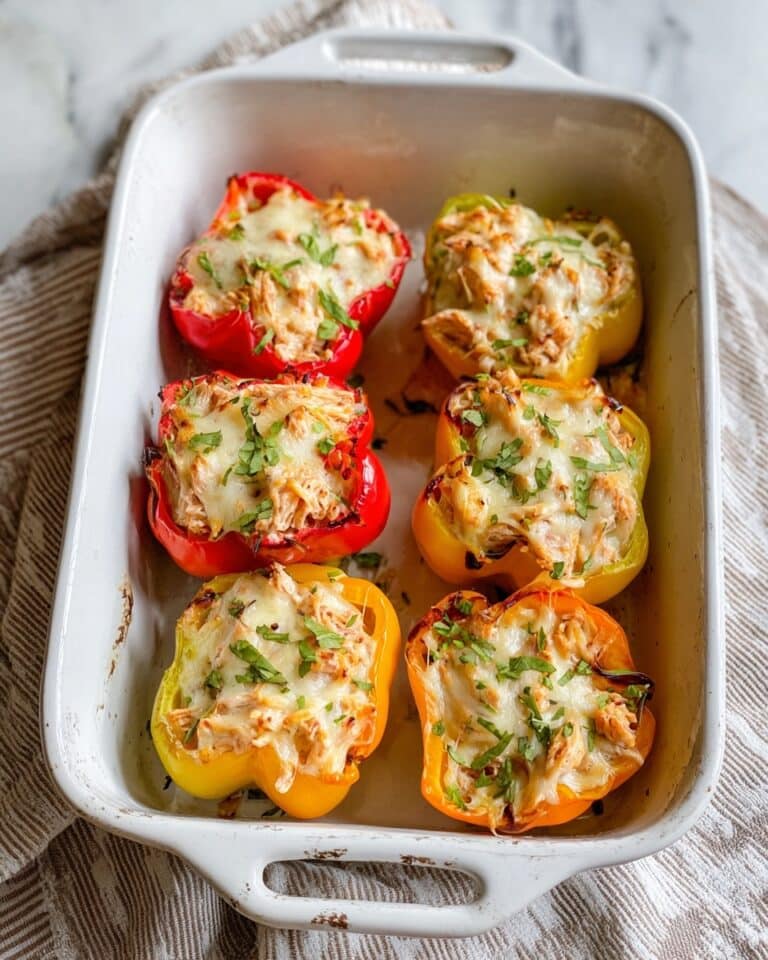 Creamy Chicken Stuffed Peppers Recipe