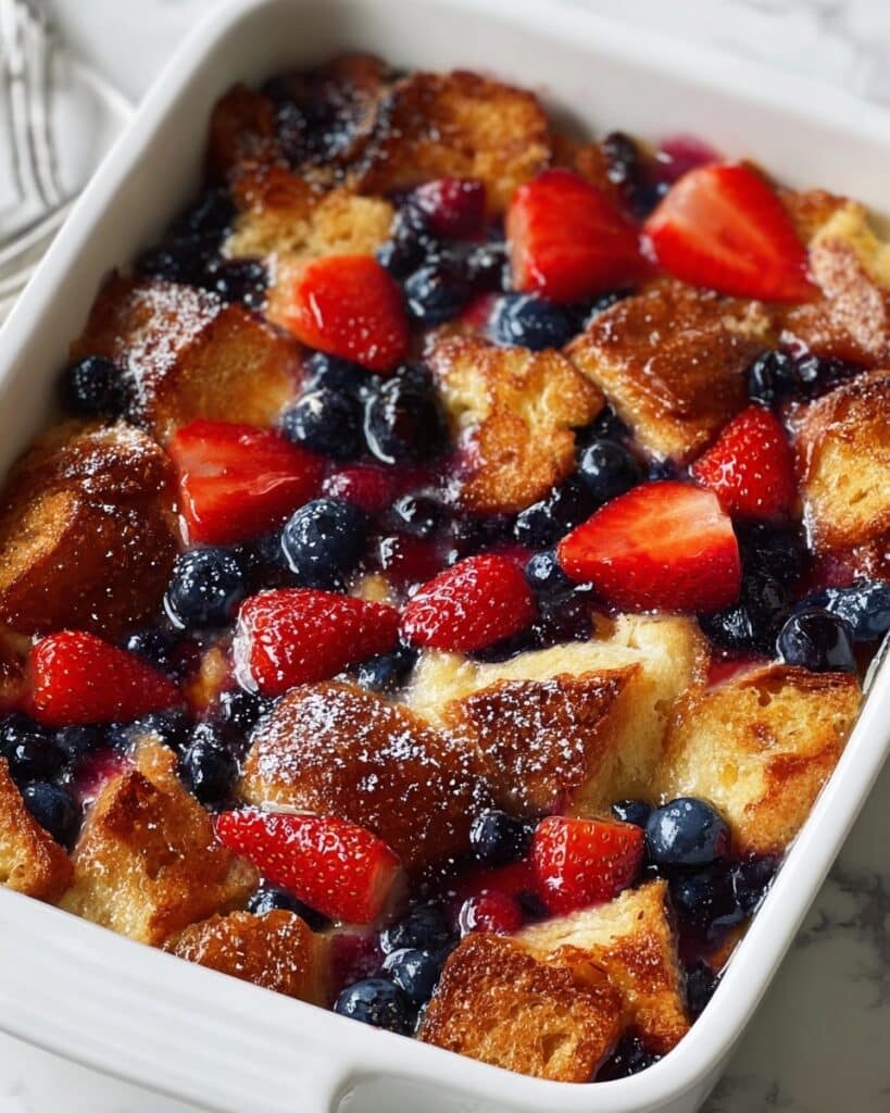 Overnight French Toast with Berry Topping Recipe